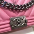 Chanel Boy chevron calfskin pink